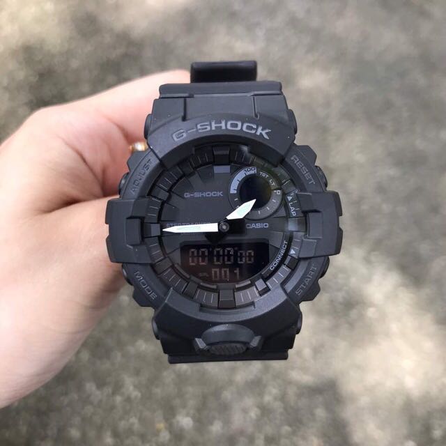g shock step tracker black