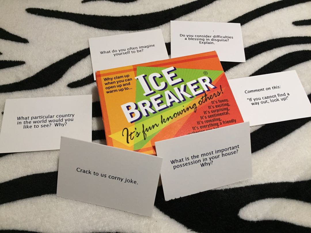 Ice breaker cards, Hobbies & Toys, Toys & Games on Carousell