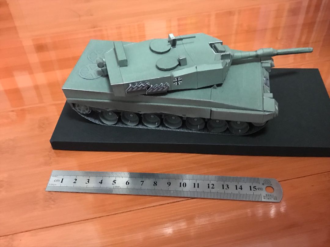 Leopard Paper Model Tank Leopard 2 tank paper model. Scale 1:35, Hobbies & Toys, Toys & Games on ...
