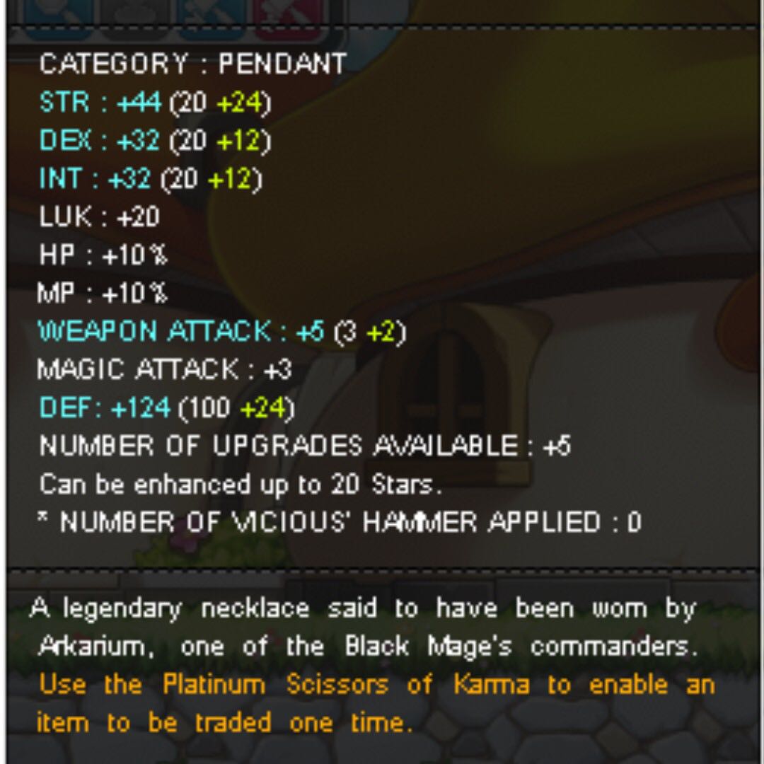 Maplestory Dominator Pendant, Video Gaming, Gaming Accessories, Game Gift Cards & Accounts on