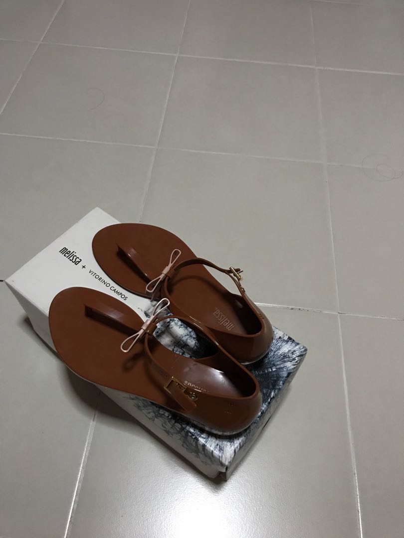 Melissa honey sandals