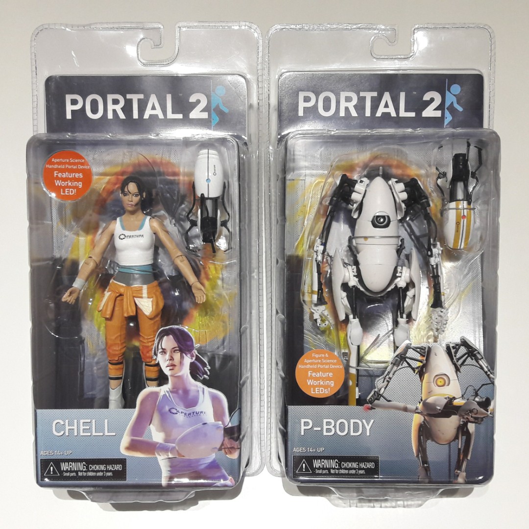 Portal 2 Chell and PBody set of two Neca, Hobbies & Toys, Toys