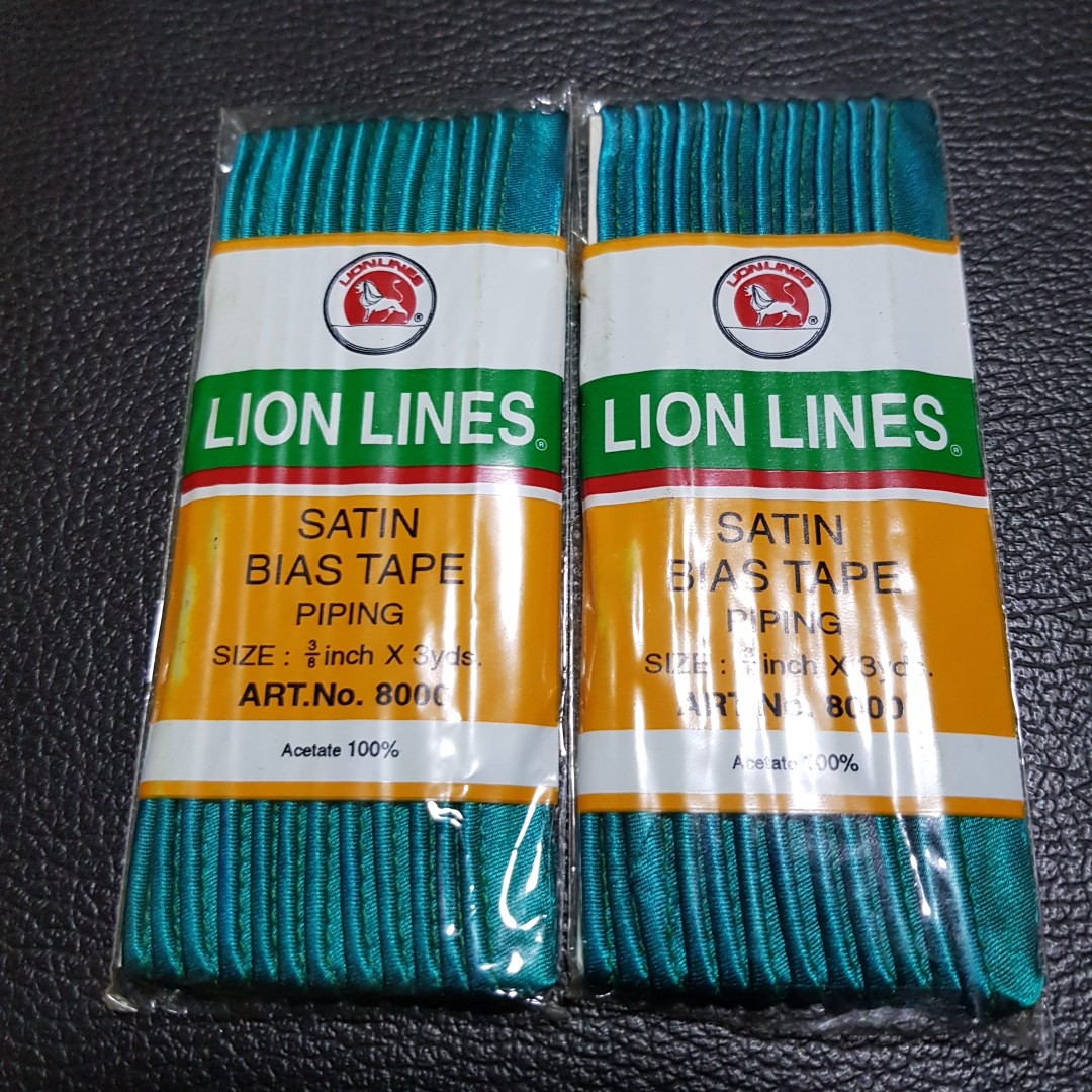 Satin bias tape, Hobbies & Toys, Stationery & Craft, Craft Supplies