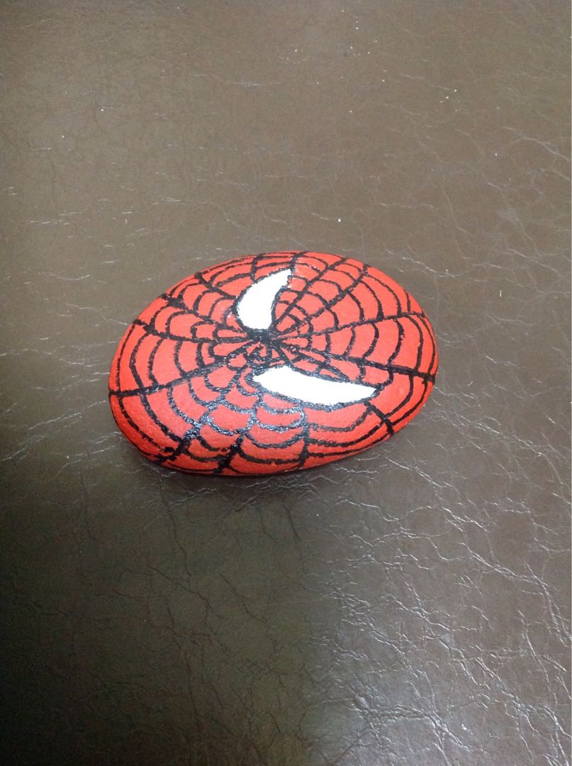 Spider Man Painted Rock Everything Else On Carousell