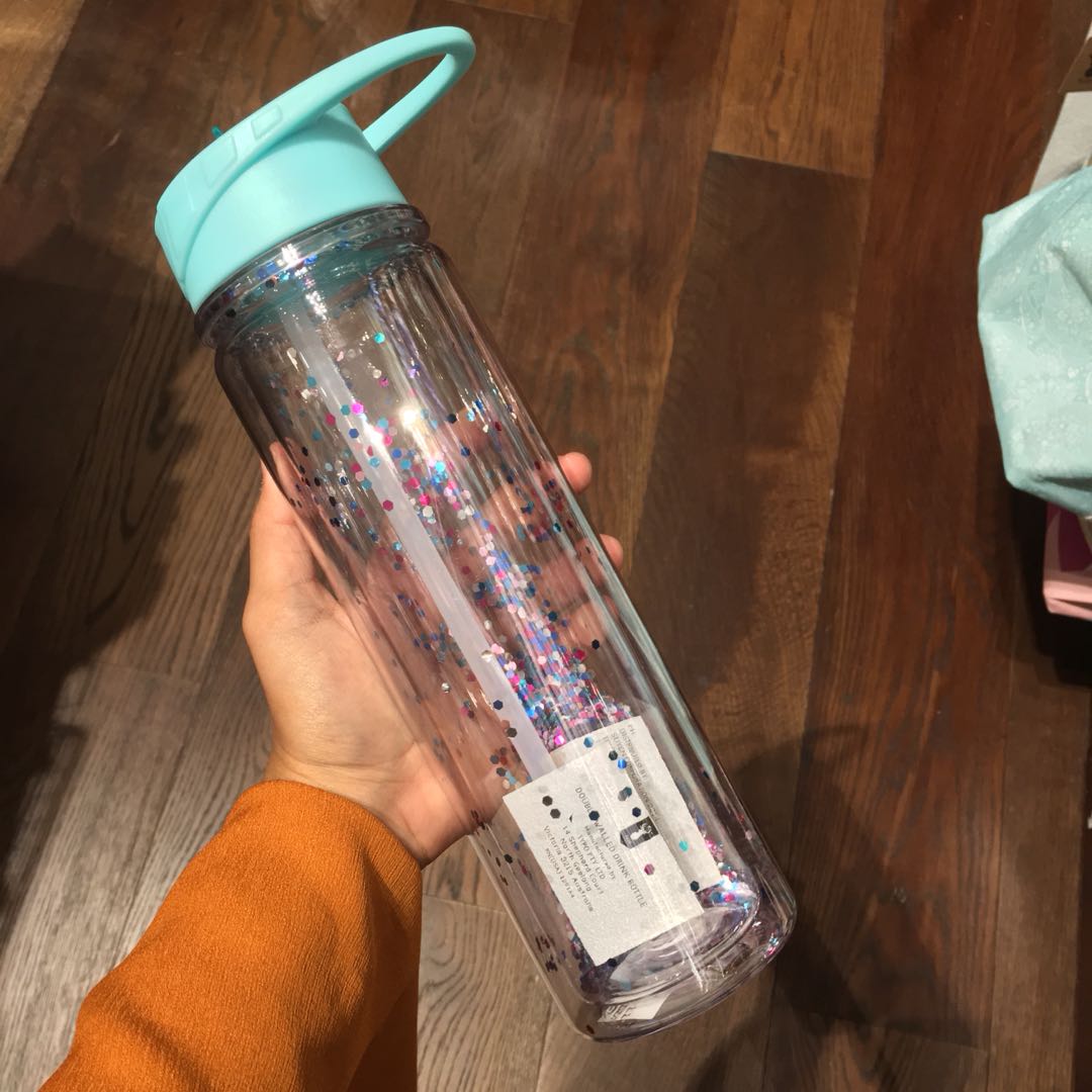 Typo Glitter Water Bottle Kitchen Appliances On Carousell
