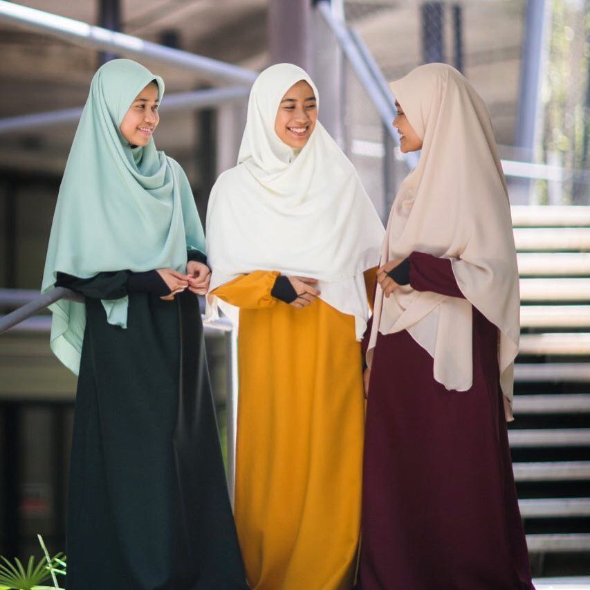 10 Beautiful Jubah / Long Dress Colours to choose with side pocket and ...