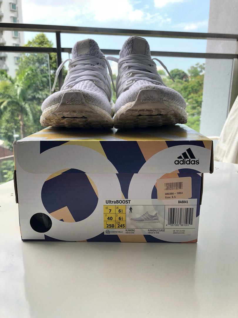 Adidas Ultraboost 3 0 Triple White Painted Cage Us7 M Uk6 5