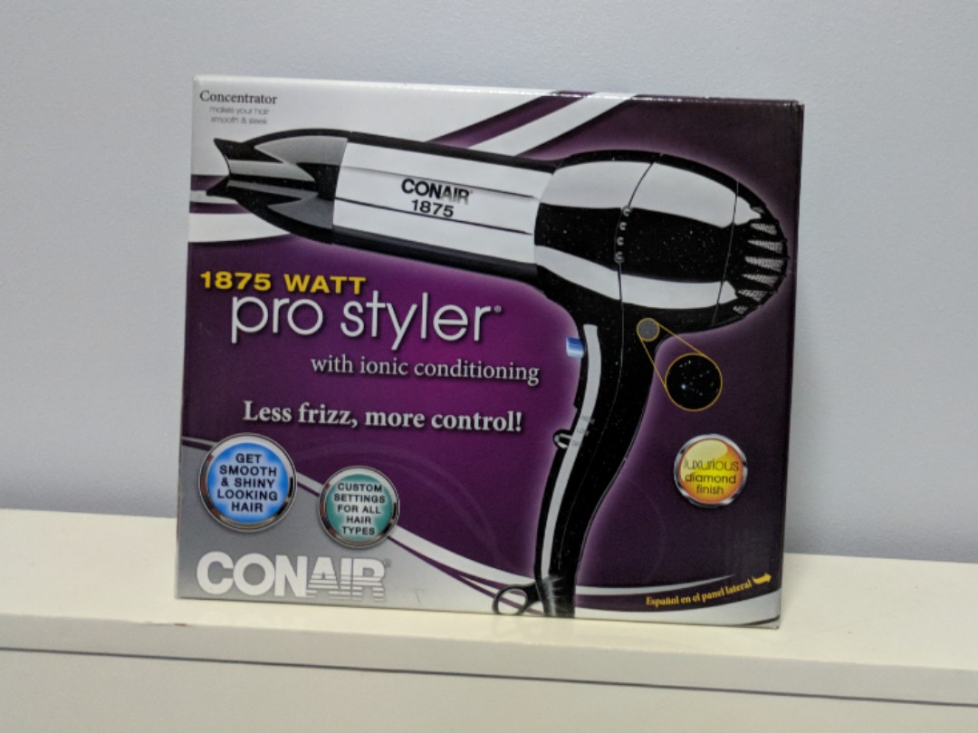 Conair 1875 watt hotsell ionic conditioning hair dryer