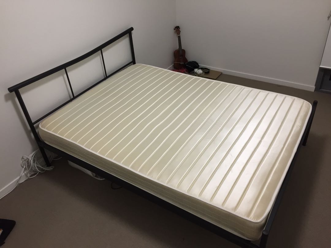 Double Bed And Mattress Home Furniture Furniture On Carousell