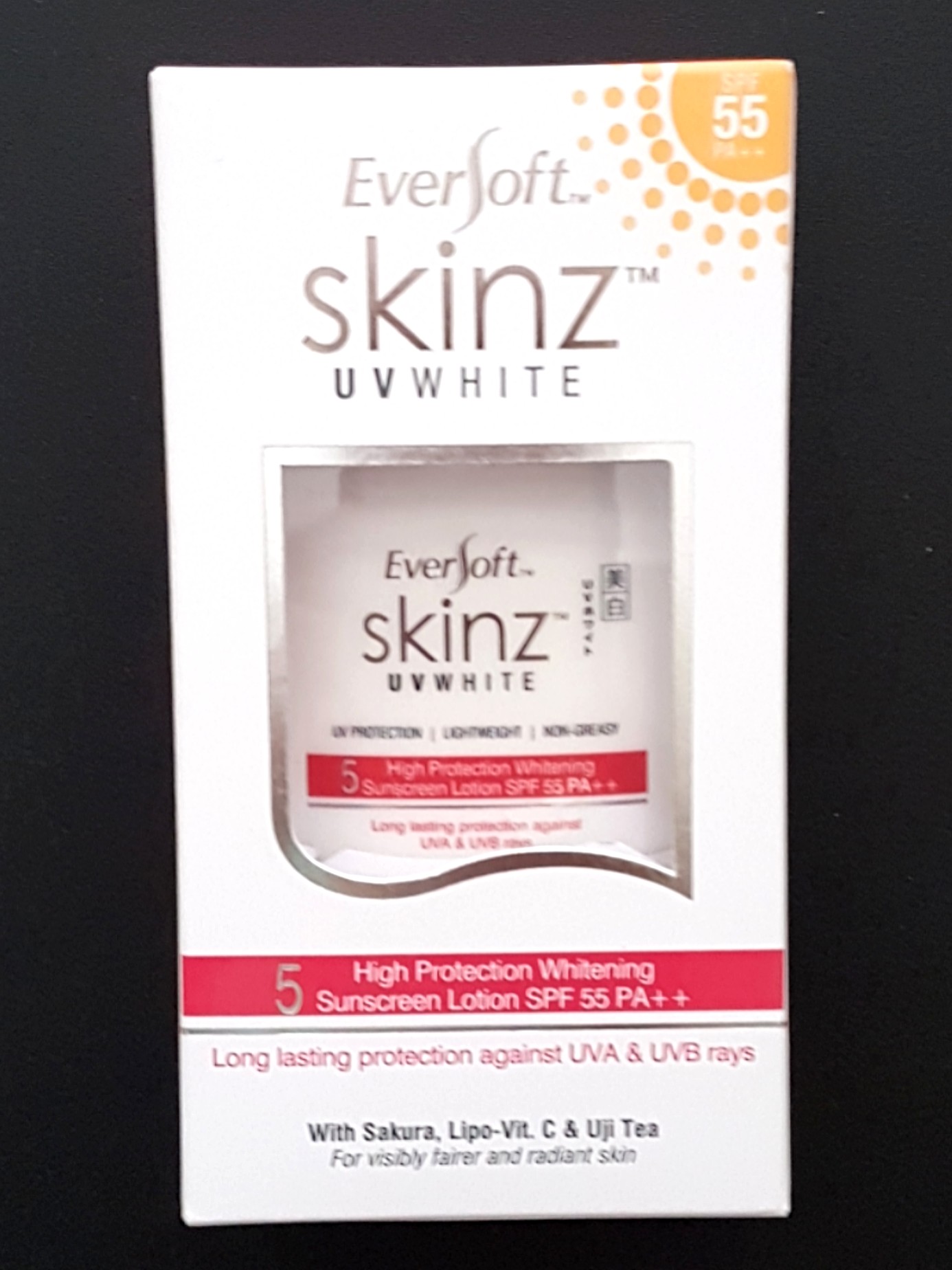Eversoft Skinz Sunscreen Lotion Spf55 Pa Health Beauty Face Skin Care On Carousell