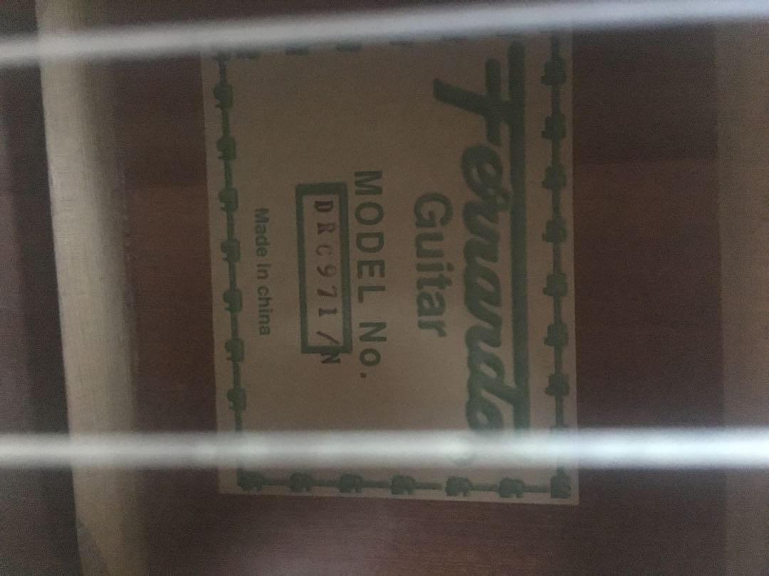 Fernando guitar (Category: Musical Instruments) located in Manila. Submitted by thewalkingmuse (Listing ID 167467037, Image 2). Description: flaw: broken string - minor scratches -used this when I was in highschool for 5-6 months and has been kept for yearsss. pm for details and more pictures.