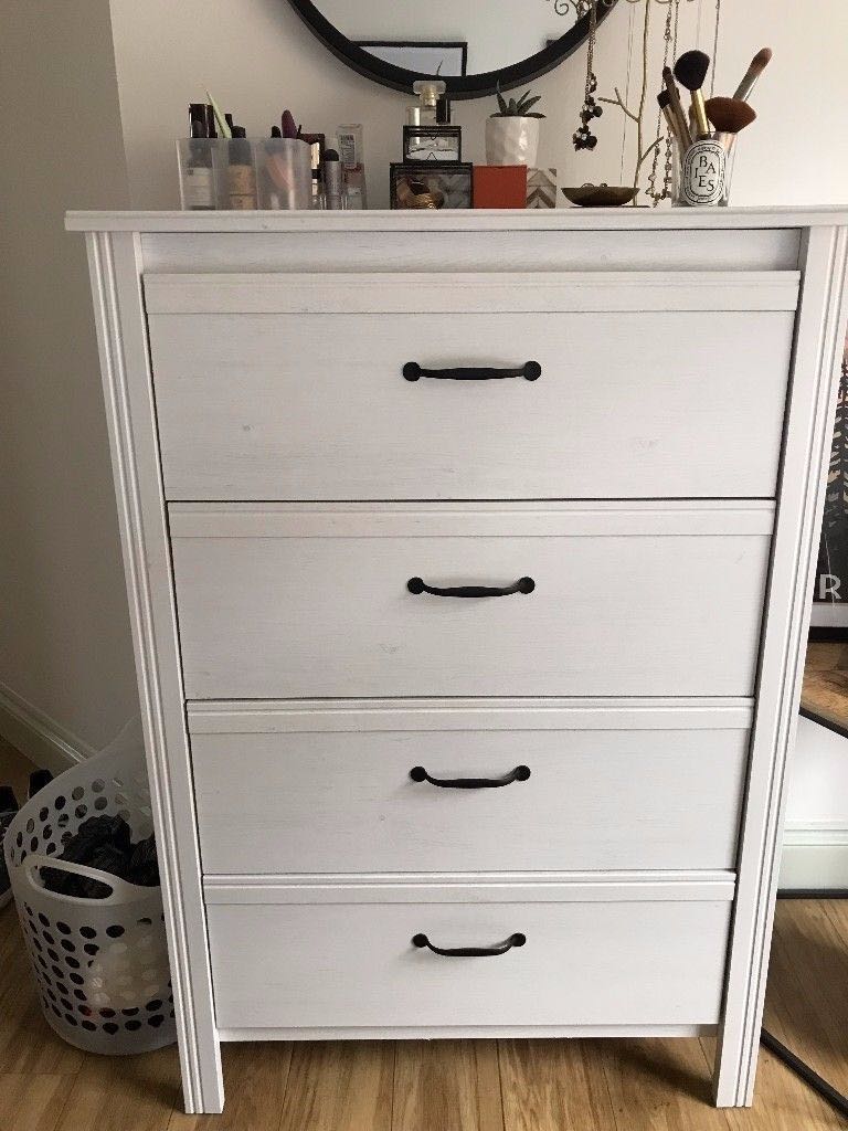 Ikea Brusali Chest Of Drawers 4 Drawer Furniture Shelves