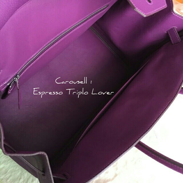 Hermes special order chevre 30 Birkin - Parme with Violet