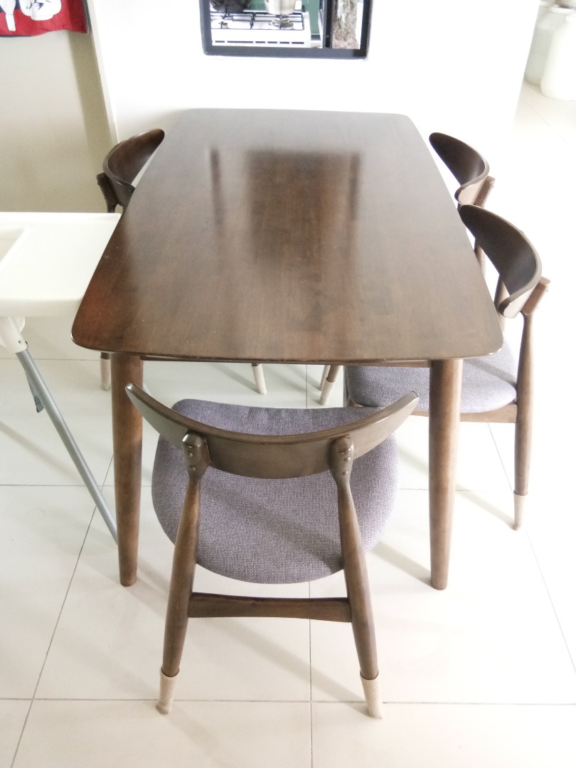 Modern Nordic Dining Table Rumah Perabot Perabot Di Carousell