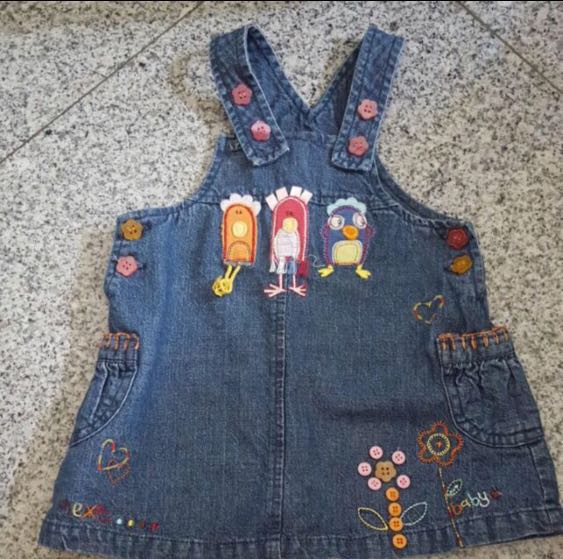 next baby girl pinafore dress