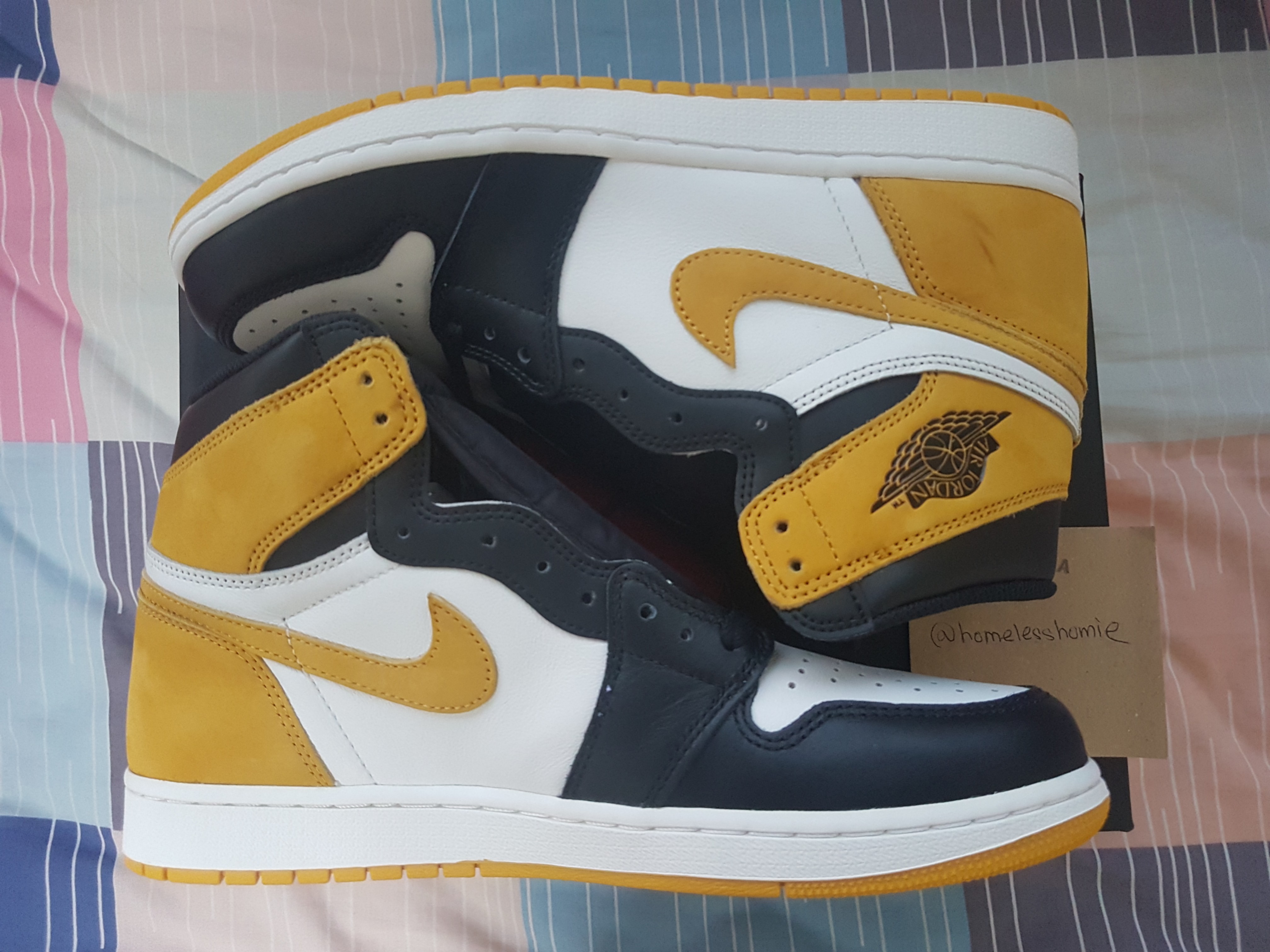 nike air jordan 1 retro high og yellow ochre