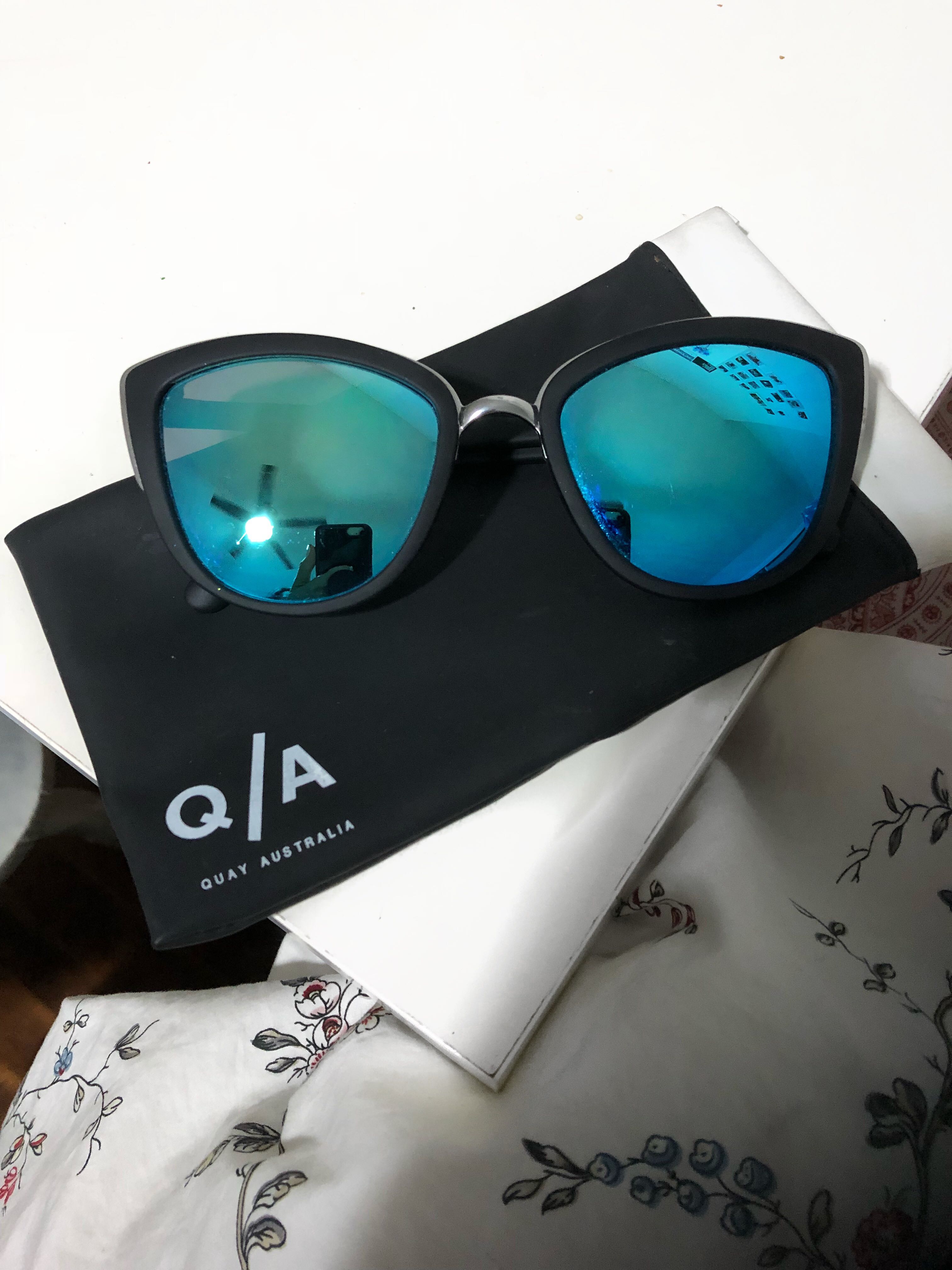 My girl quay sunglasses sales blue
