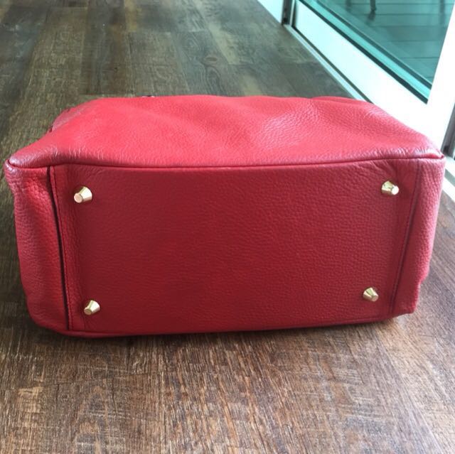 Rabeanco Red Leather Bag, Women's Fashion, Bags & Wallets, Crossbody