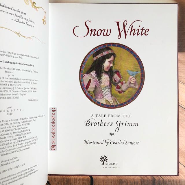 [RARE] Snow White : A Tale from the Brothers Grimm - Illustrated by