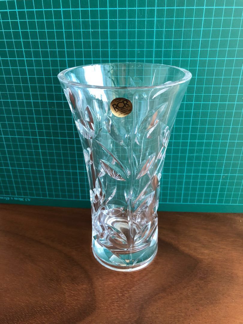 Rcr Crystal Glass Vase Home Appliances On Carousell