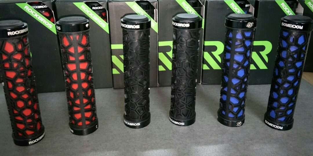 Rockbros Grips Red Black Blue Bicycles Pmds Bicycles On