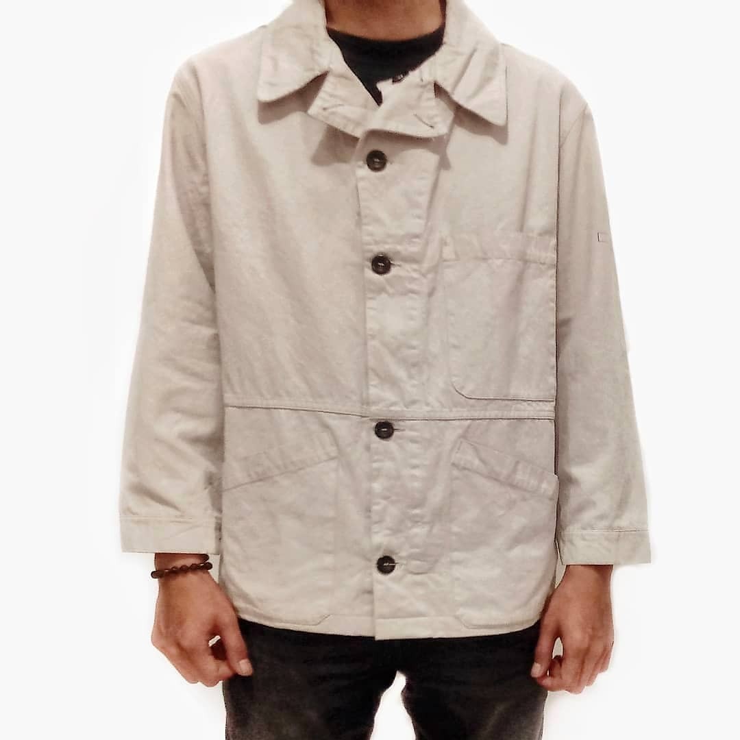 Stone island denim jacket khaki 