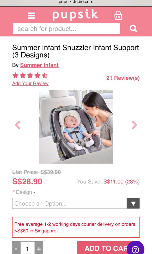 Summer infant snuzzler deals reviews