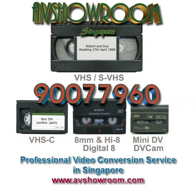 Analog Tape to Digital Conversion Service in Singapore. Video / Audio tapes / Vinyl / MiniDisc