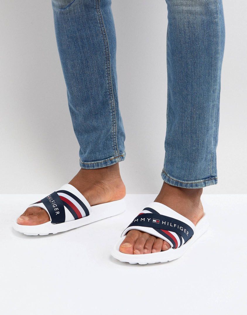 Tommy hilfiger splash slides on sale