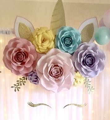 Featured image of post Paper Flower Design Backdrop / To make each stamens for the middle of the flowers, first cut 2 long strips of yellow crepe paper and an equally long piece of floral.