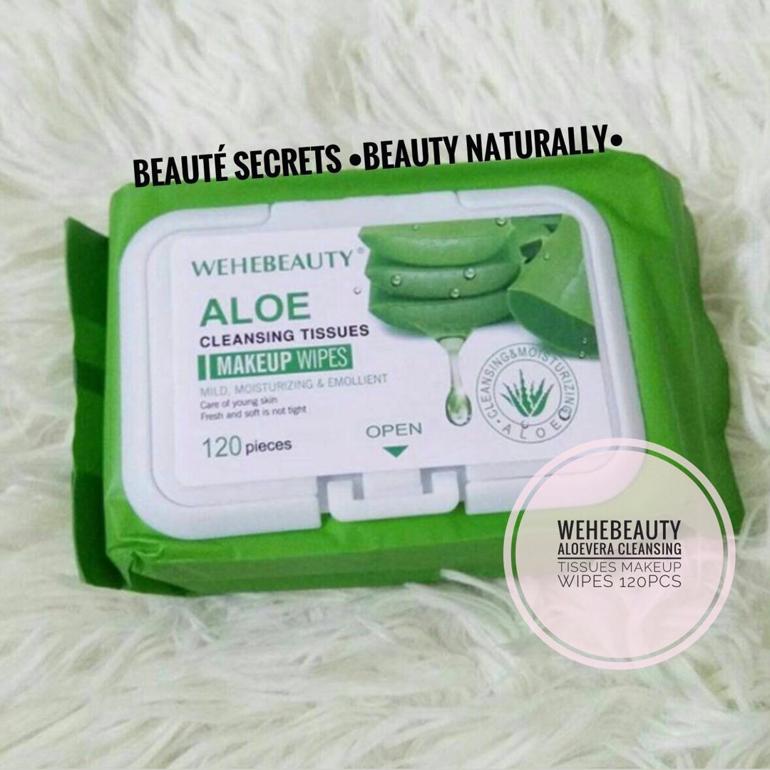 Wehebeauty Aloe Cleansing Tissues Makeup Wipes 120pcs Health