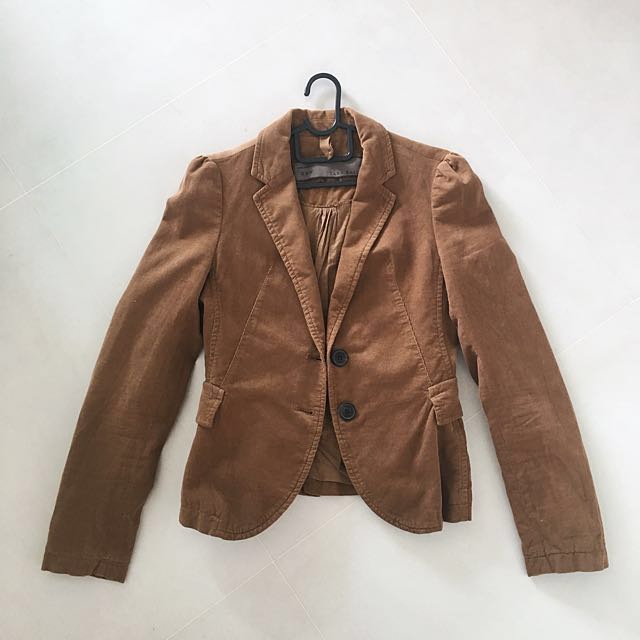Womens brown blazer jacket Clearance