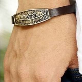黃銅金屬造型皮手環