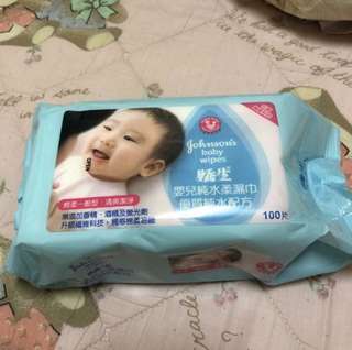 嬌生嬰兒純水柔濕巾 100片