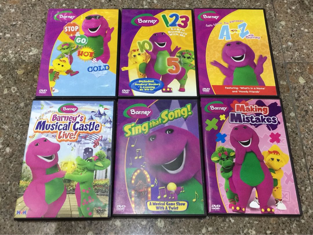 Barney DVDs, Hobbies & Toys, Music & Media, CDs & DVDs on Carousell