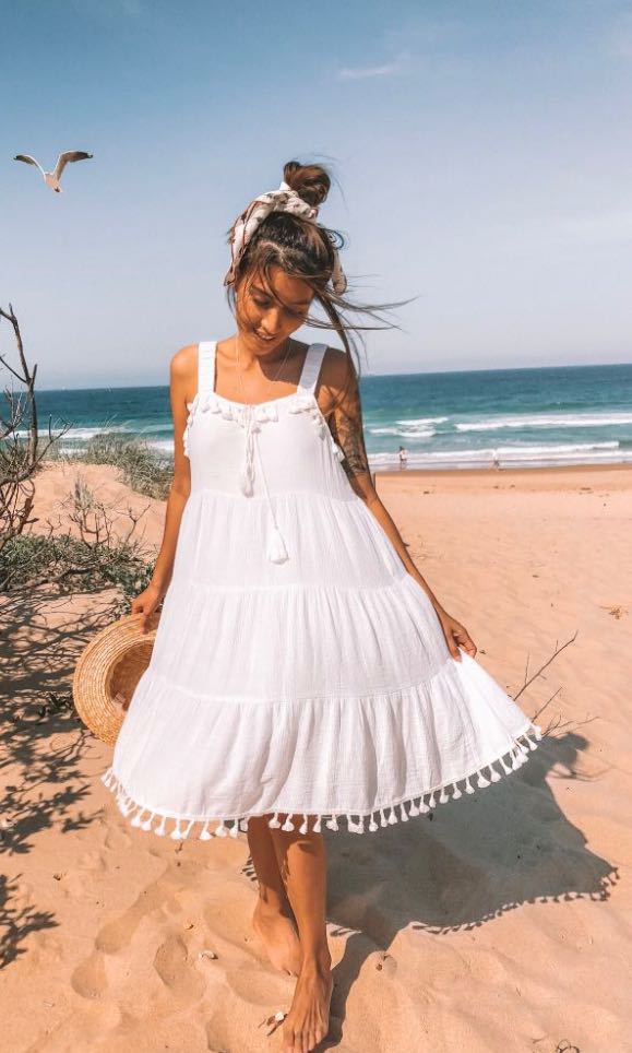 White Beach Dress