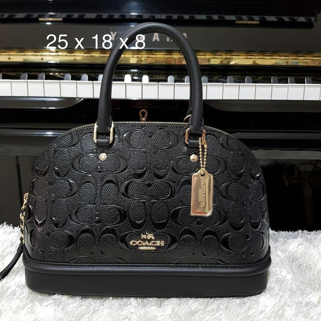 Coach mini sierra embossed black 2025