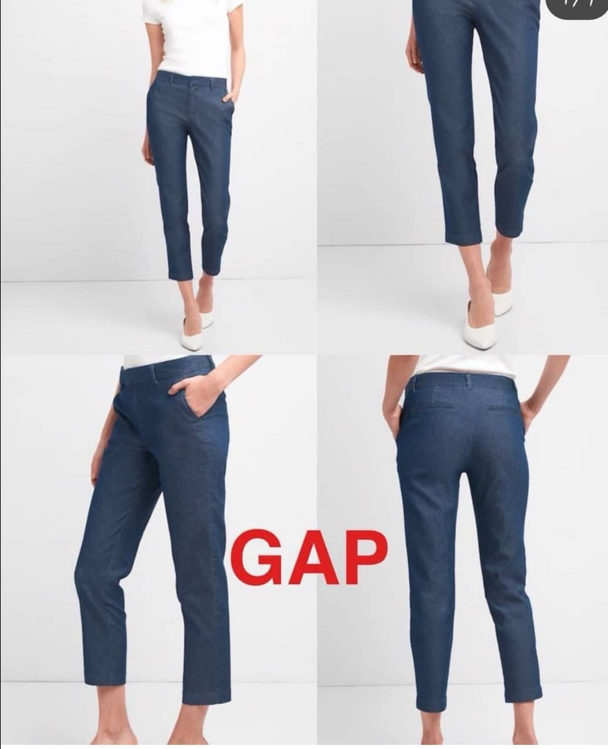 gap slim crop pants