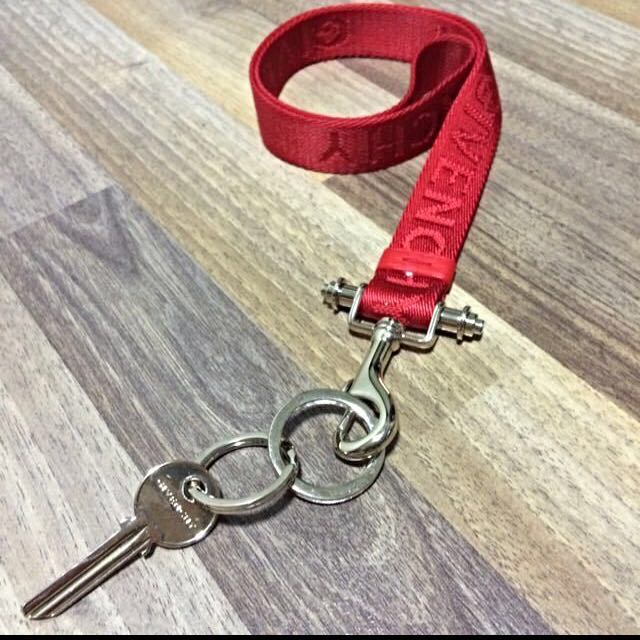 Red key lanyard top