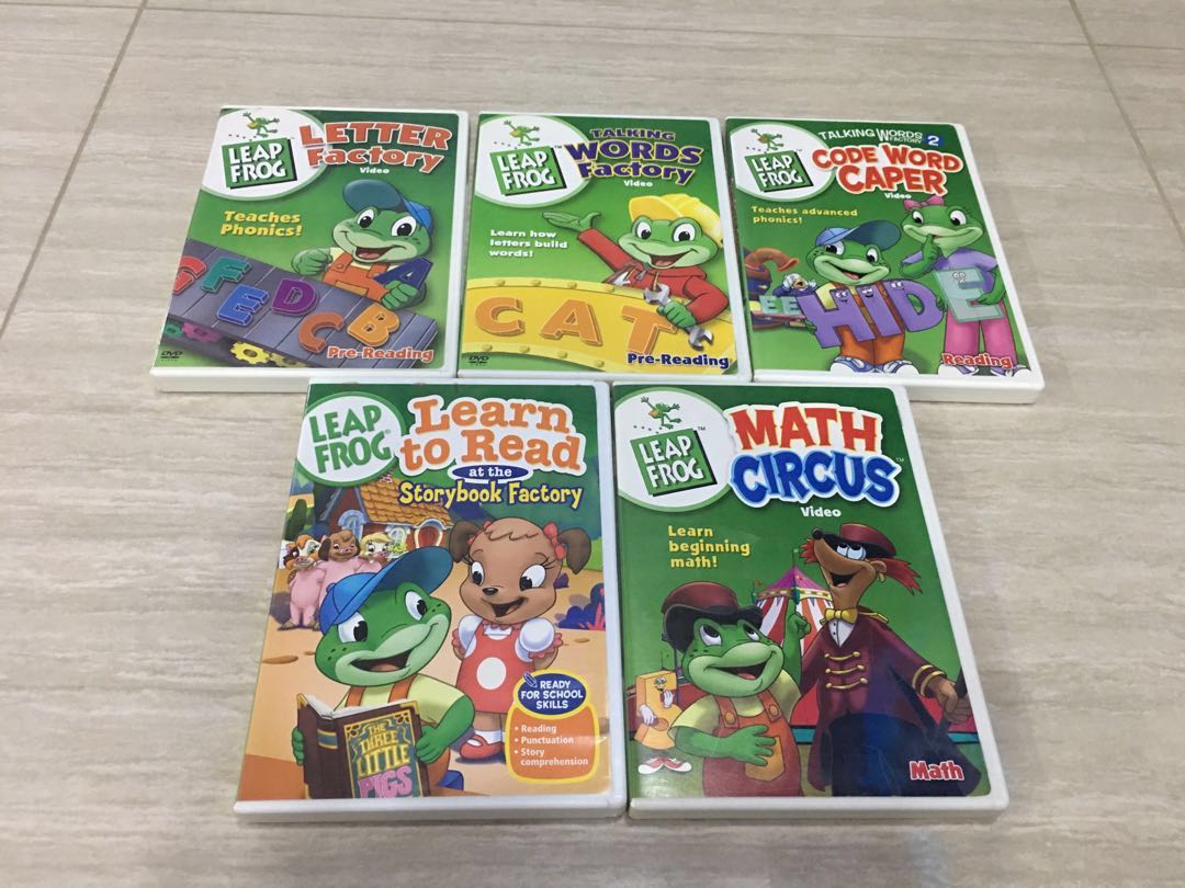 Leapfrog Learning DVDs (Set of 5 DVDs), Hobbies & Toys, Toys & Games on ...