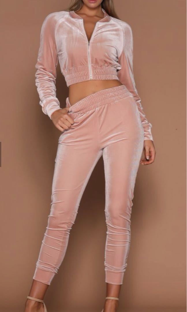 peach tracksuit womens