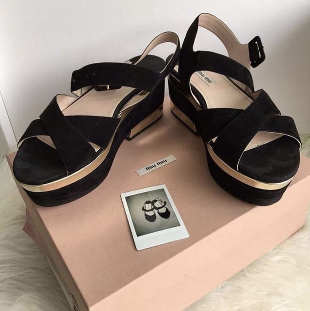 miu miu platform heels