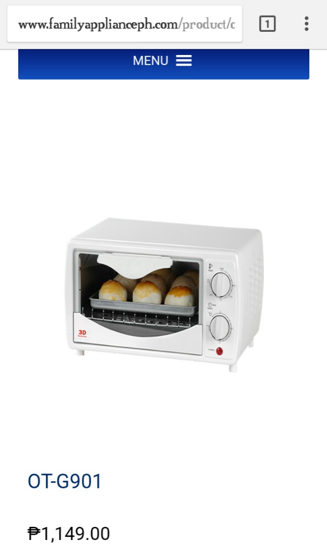 Oven Toaster 3d Ot G901 On Carousell