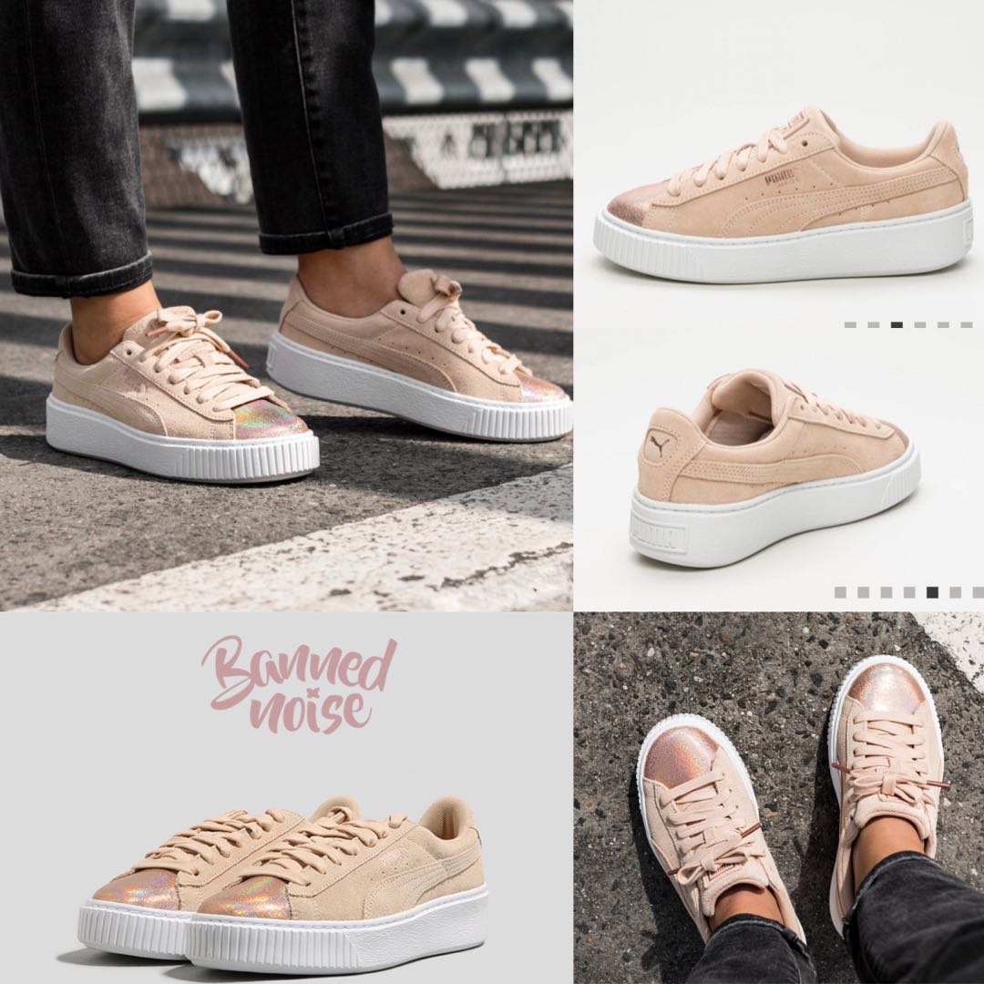 Puma suede platform hotsell lunalux