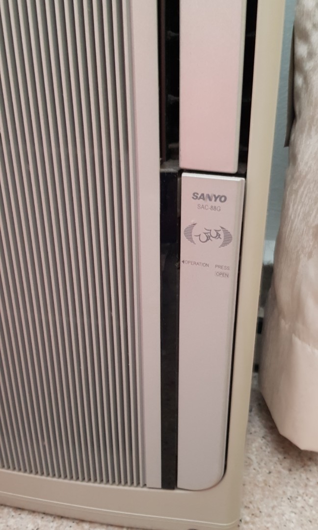 Selling casement window aircon air conditioner (used), TV & Home