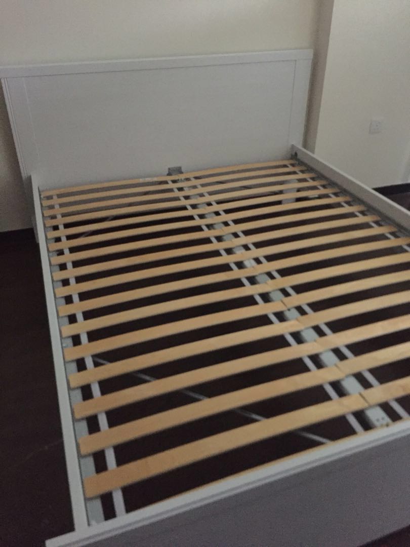 URGENT SALE BRUSALI BED FRAME & HOVAG MATTRESS, Furniture & Home Living
