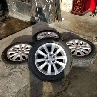 Rim volk ce28 ( taiwan ) 15" siap tayar 195/60/15, Auto 