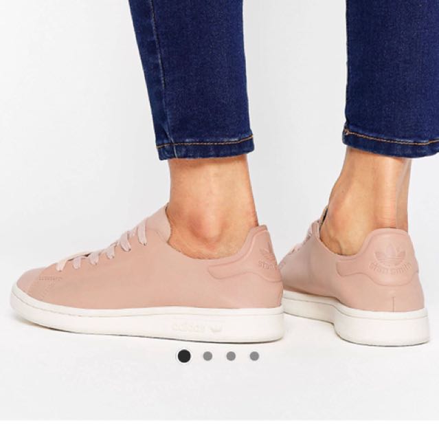 Adidas Stan Smith nude leather sneakers, Women's Fashion, Shoes on Carousell