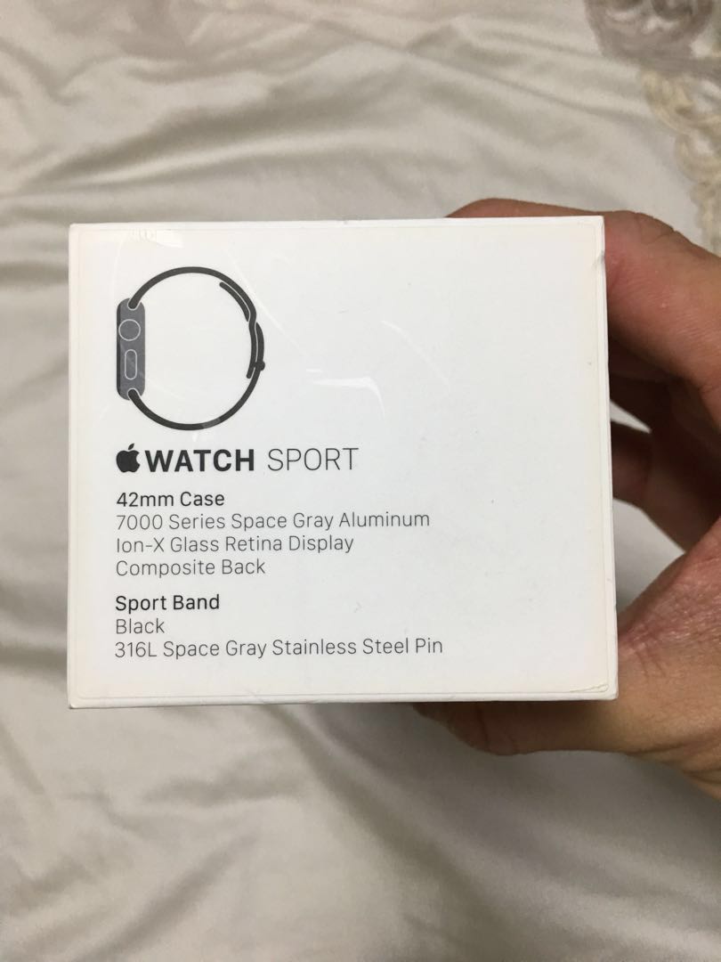 apple watch sport 7000 series space gray aluminum