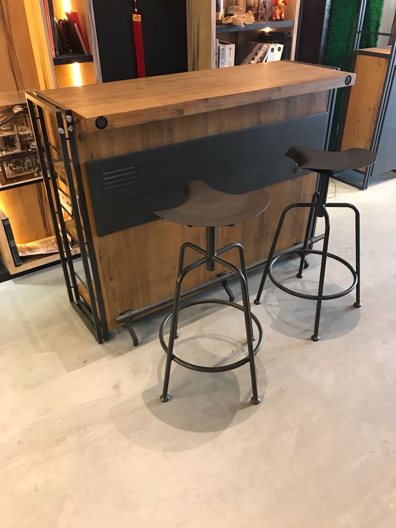 metal bar counter